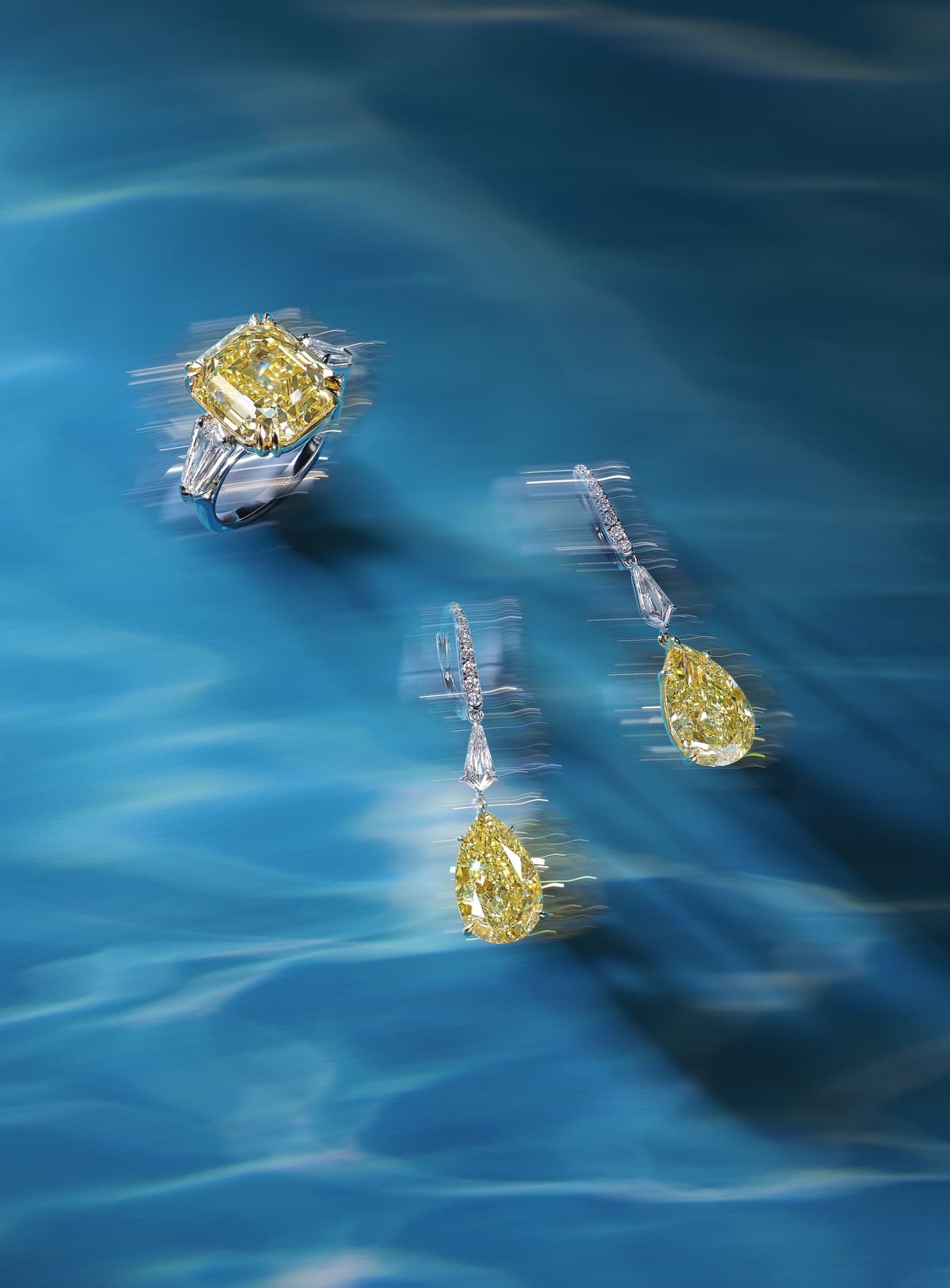 Vivid Yellow Diamond Set