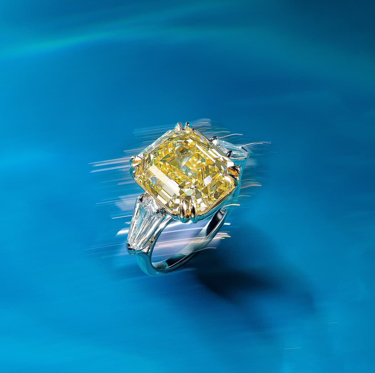 Vivid Yellow Diamond Ring