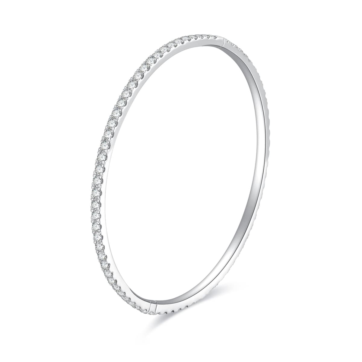 Cushion Diamond Bangle